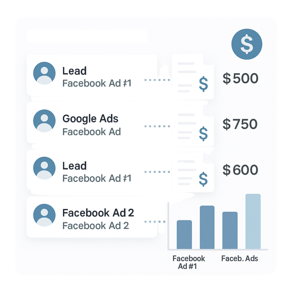 Invoicing-Based ROI Tracking per Campaign Source​