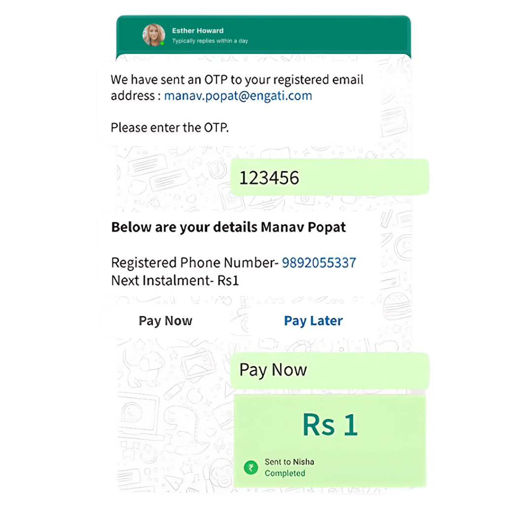 WhatsApp Chatbot API for appointment scheduling