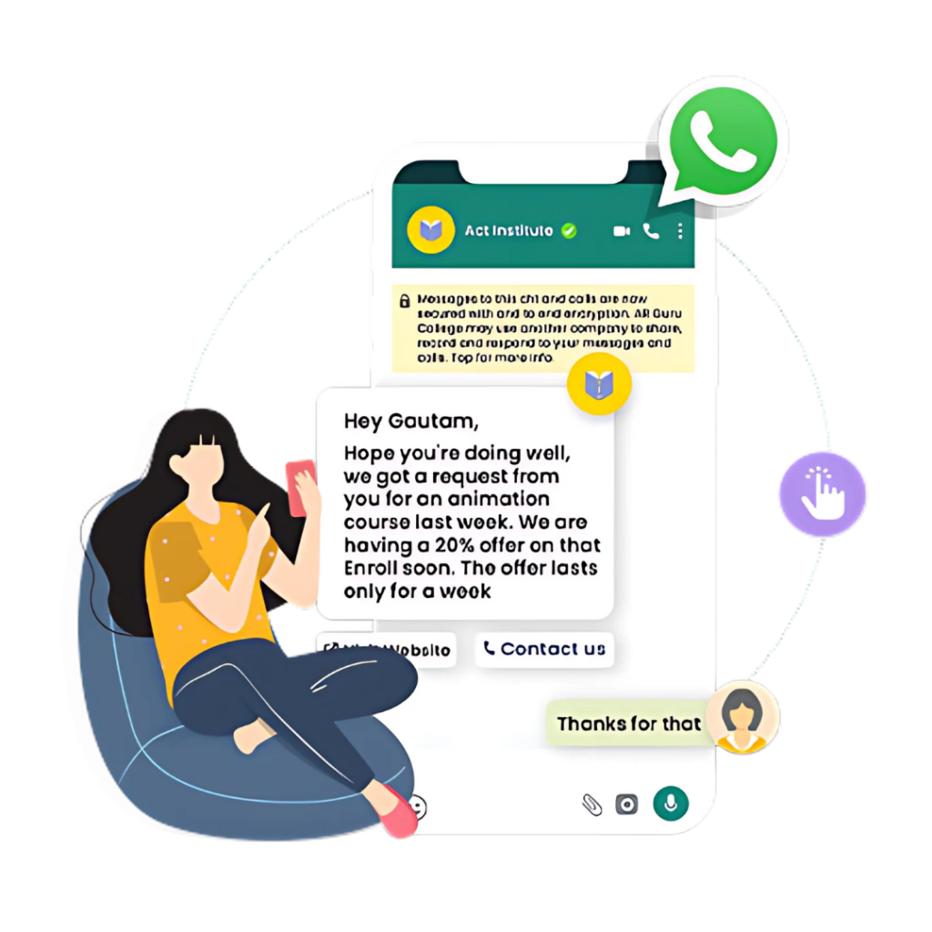 whatsapp for education