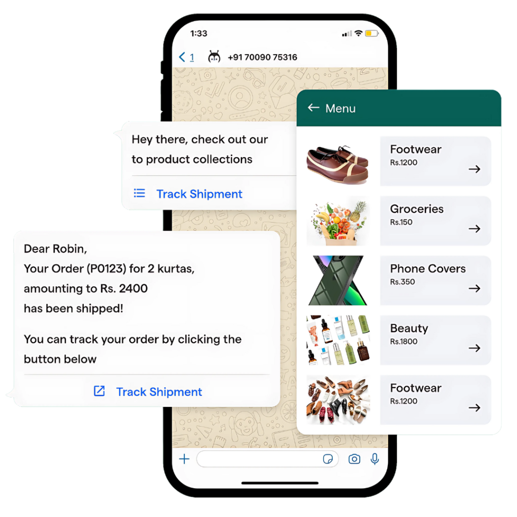 WhatsApp Chatbot API for E-Commerce