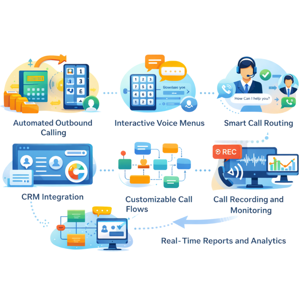 Features of IVR Automated Calling System