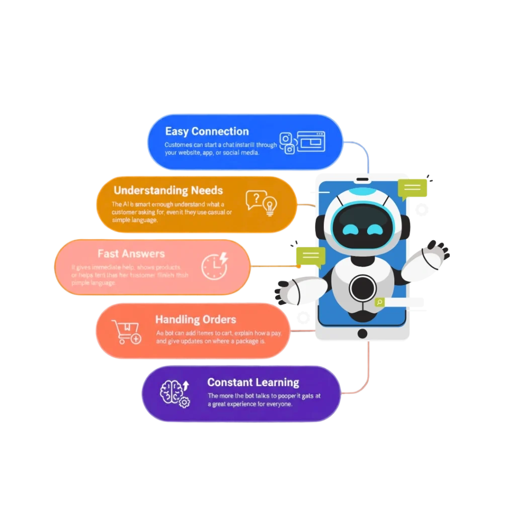 How Does AI Chatbot Work in E-commerce?