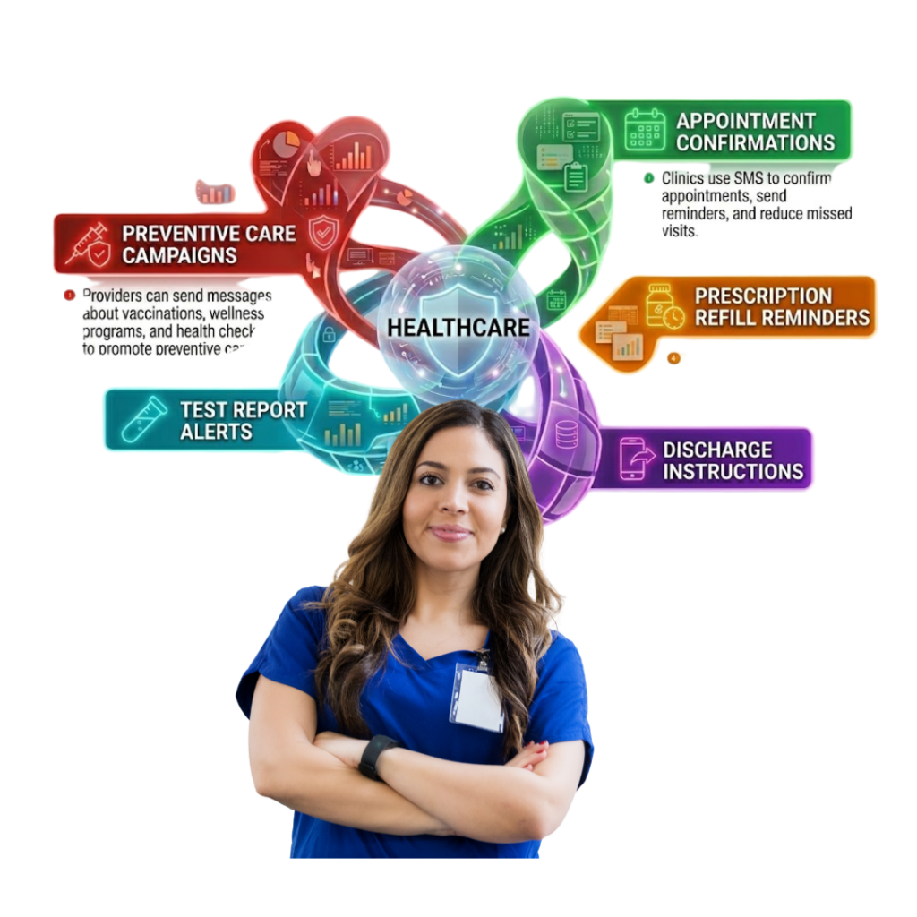 Use Cases of SMS for Healthcare