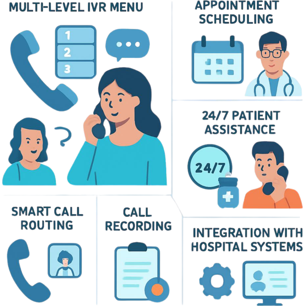 Core Features of IVR Service for Healthcare​