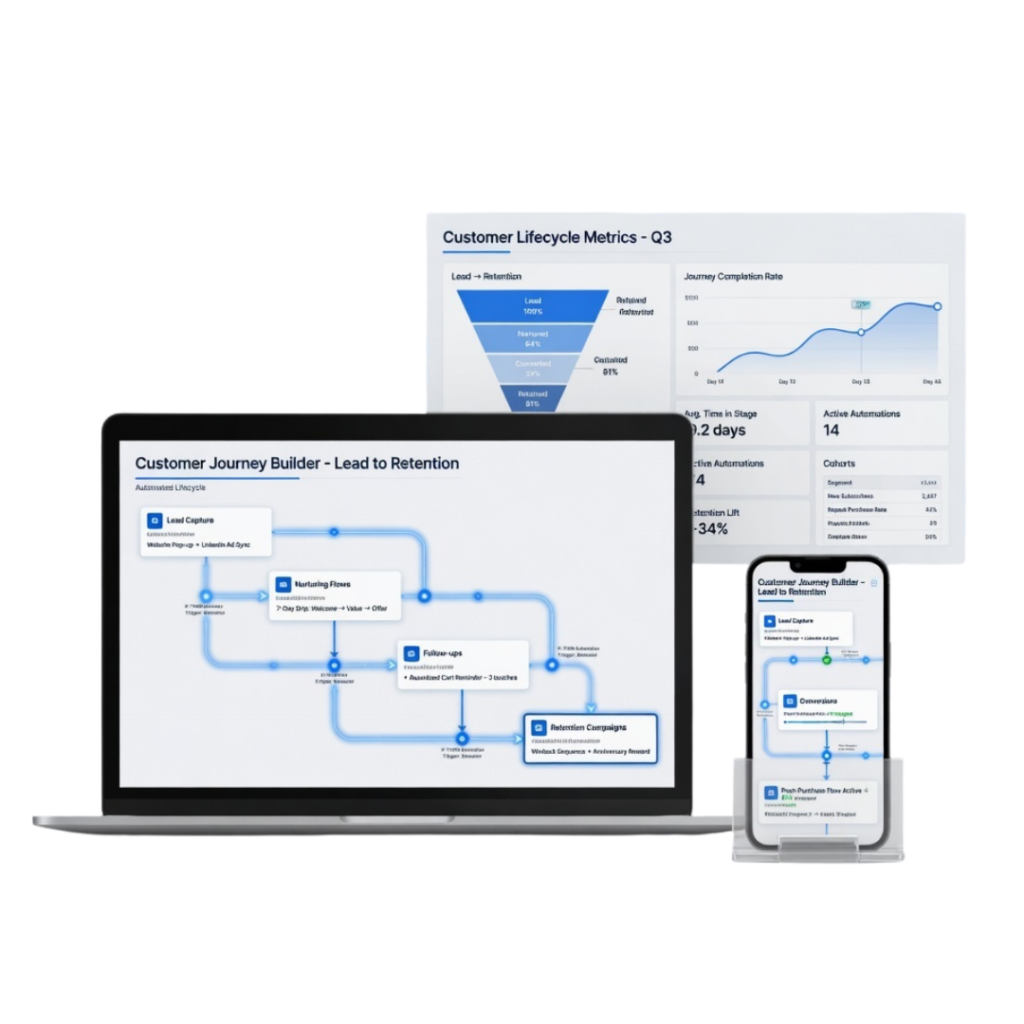 Design and Automate Customer Journeys from Lead to Retention