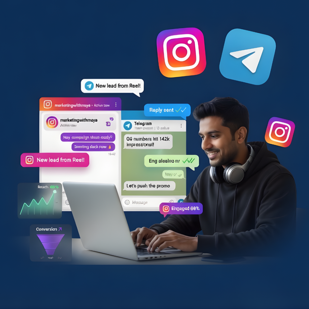 Social Connect (Instagram & Telegram)