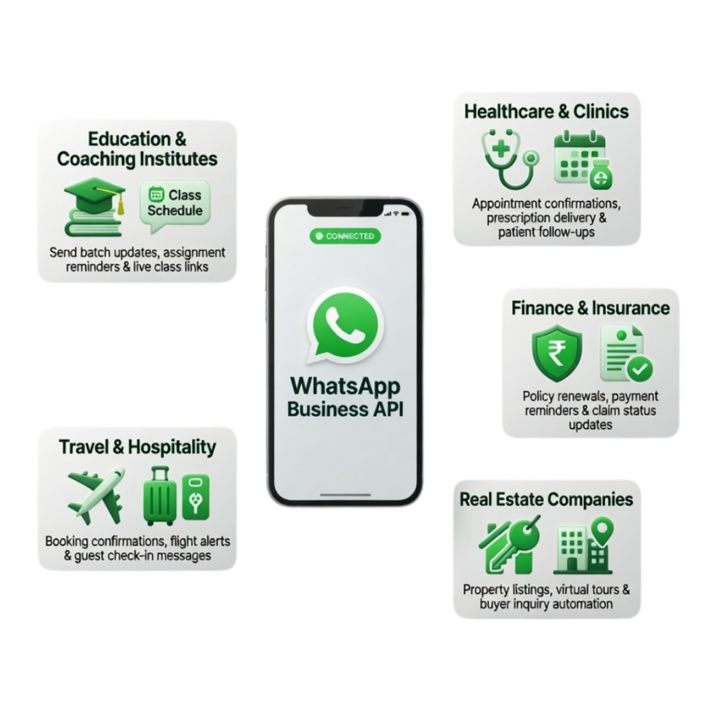 Industries Using WhatsApp Business API in Hyderabad